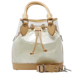 D Tote - Tan Leather Clear Base