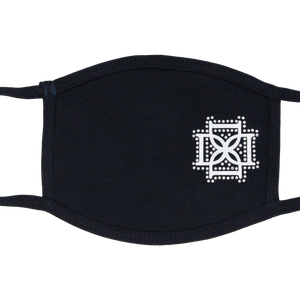 Navy Mask with White 4D