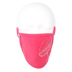 Pink Mask with Champagne Bubbles