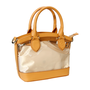 D Handbags-Tan Leather Trim