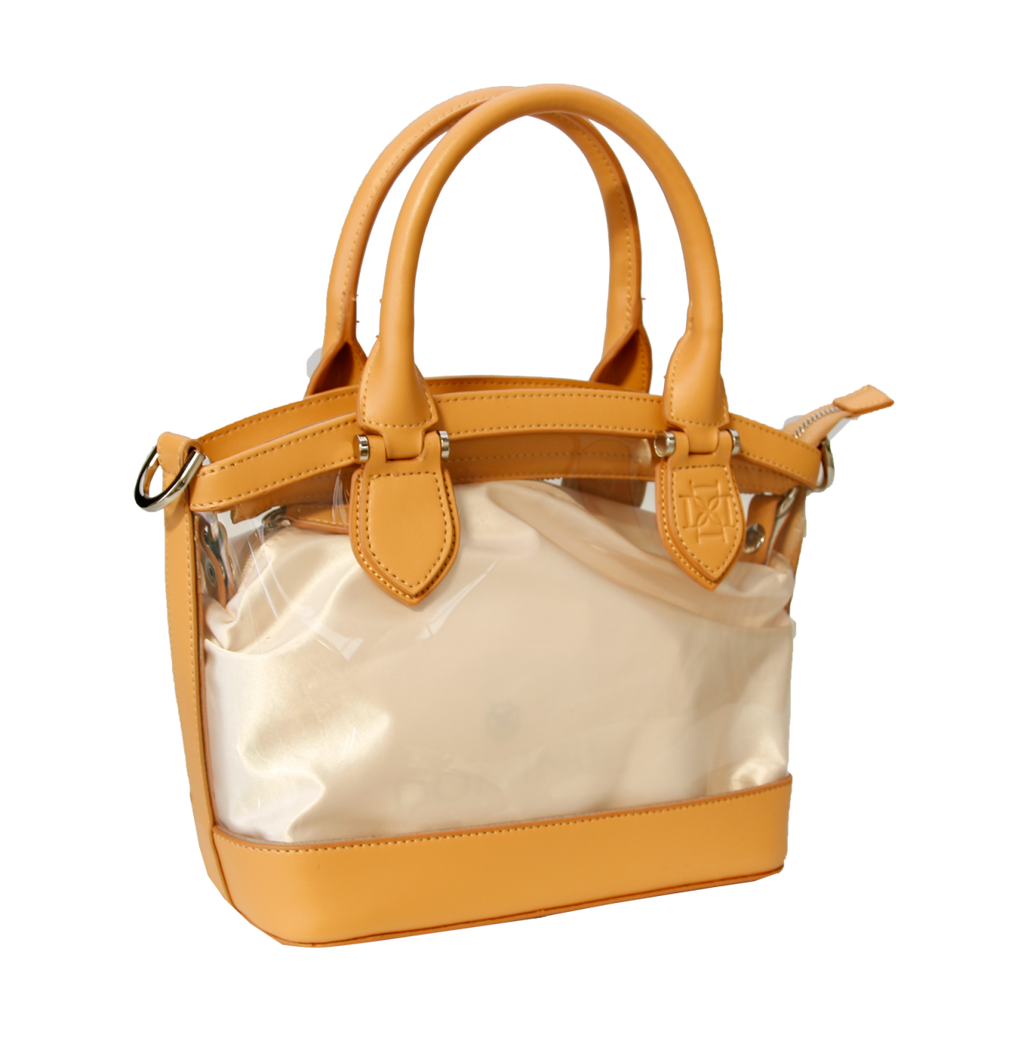 D Handbags-Tan Leather Trim
