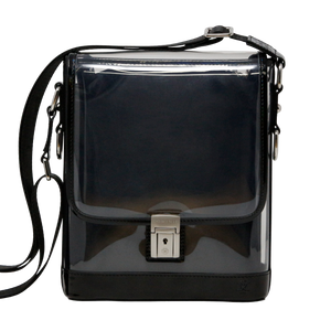 Messenger Black Holographic Patent Leather