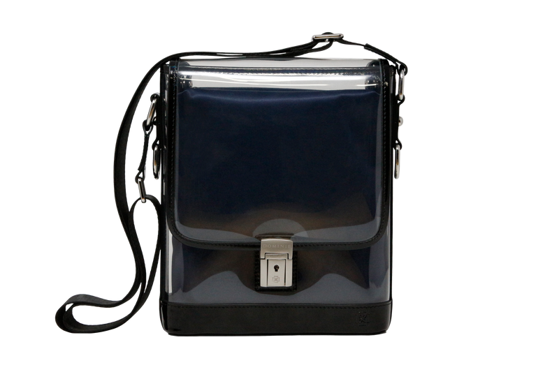 Messenger Black Holographic Patent Leather