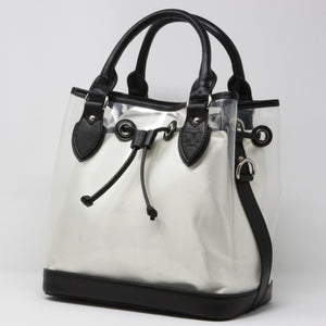 D Tote - Black Leather Trim Solid Base