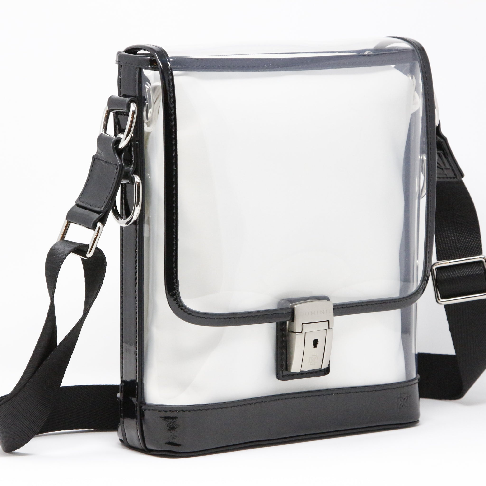 Messenger (Black Holographic Leather, Platinum Liner) - Buy with Prime