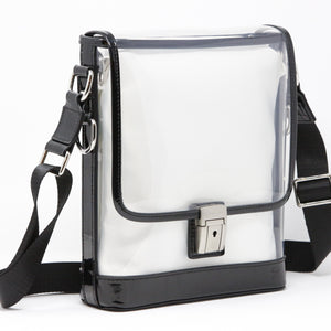 Messenger (Black Holographic Leather, Platinum Liner) - Buy with Prime