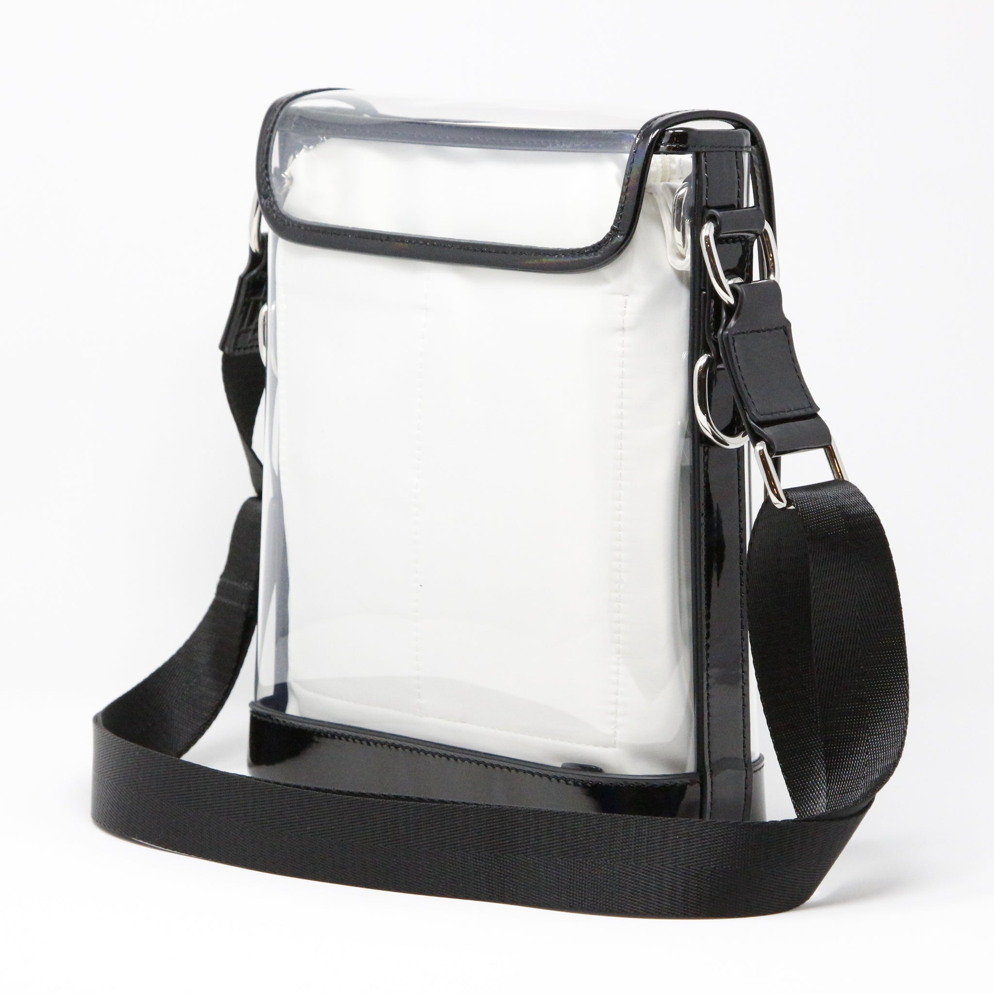 Messenger (Black Holographic Leather, Platinum Liner) - Buy with Prime