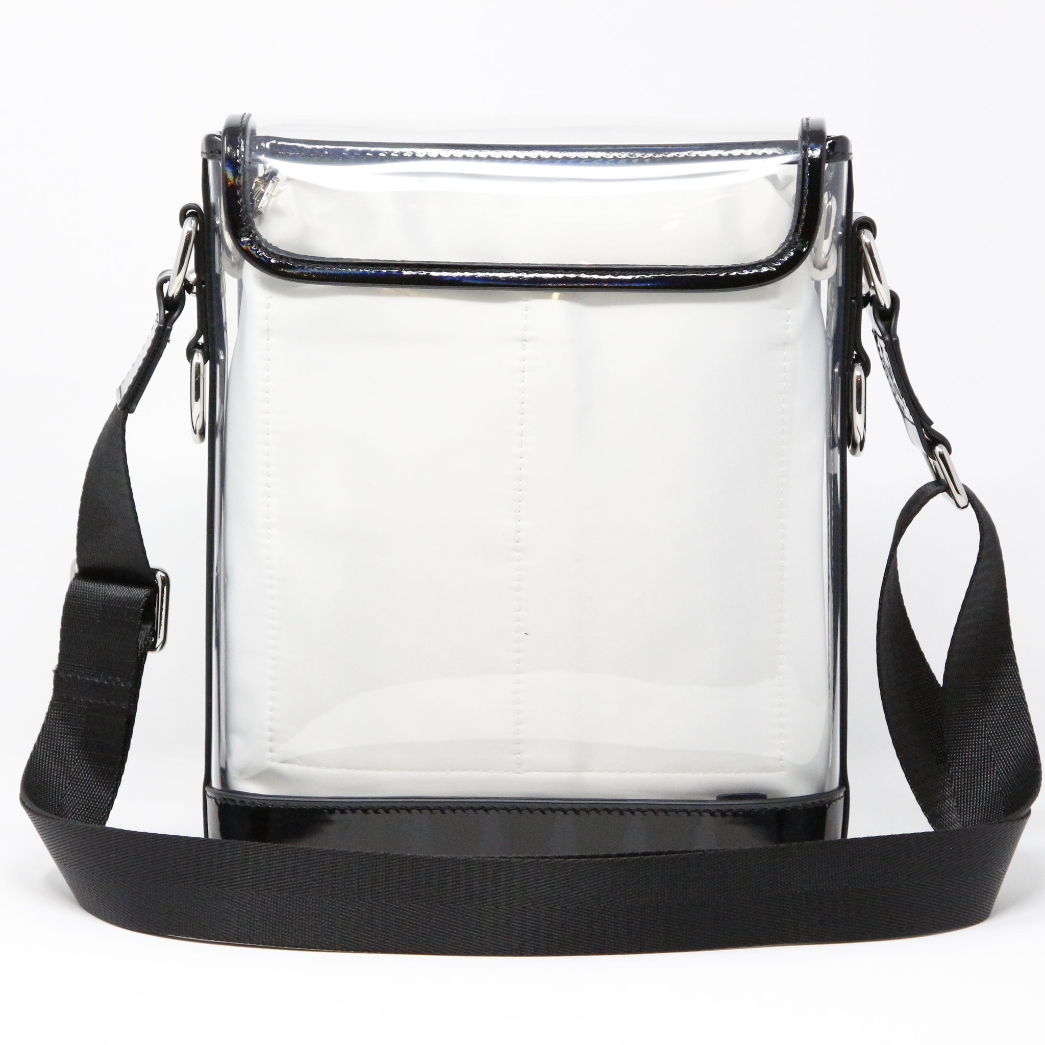 Messenger (Black Holographic Leather, Platinum Liner) - Buy with Prime