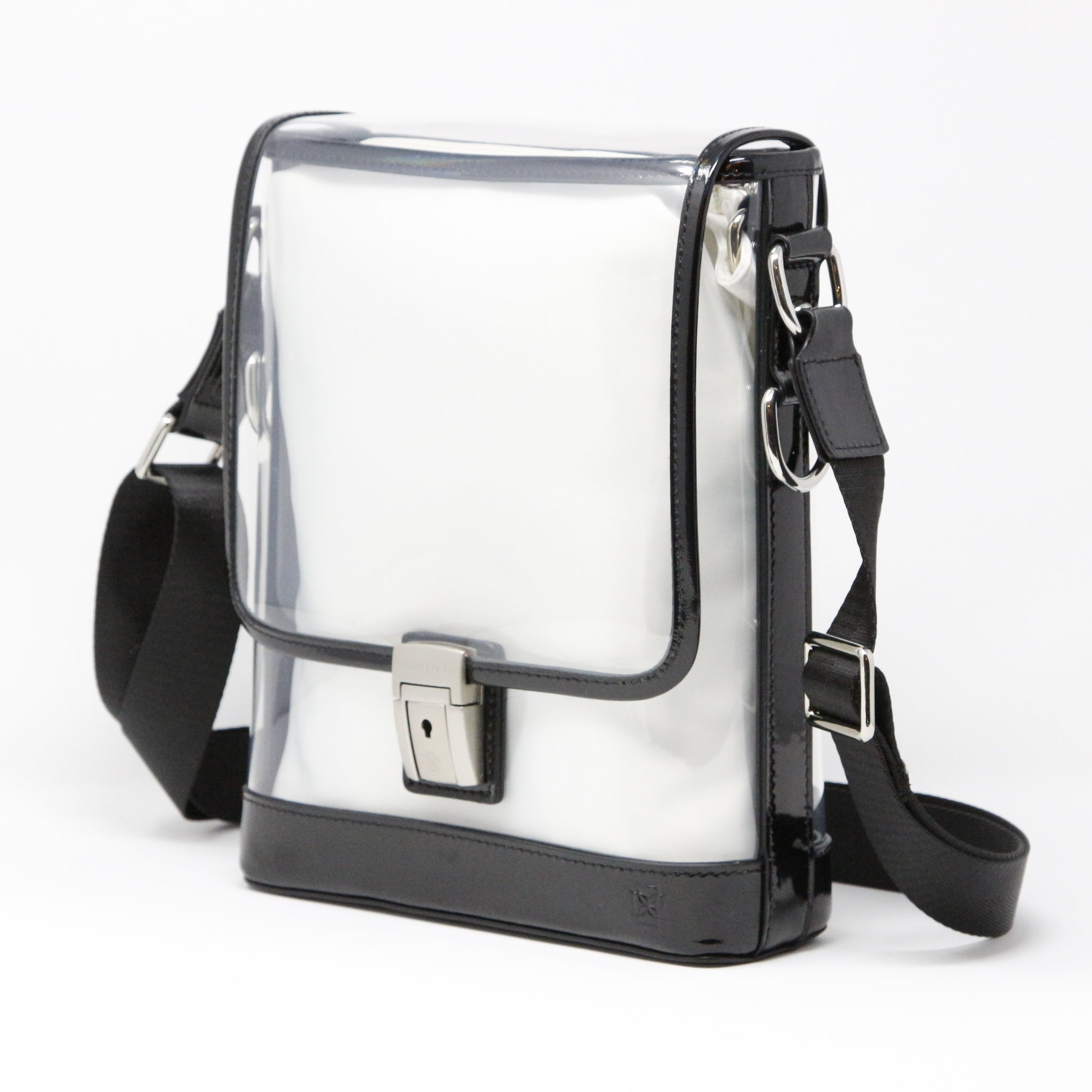 Messenger (Black Holographic Leather, Platinum Liner) - Buy with Prime