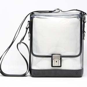 Messenger (Black Holographic Leather, Platinum Liner) - Buy with Prime