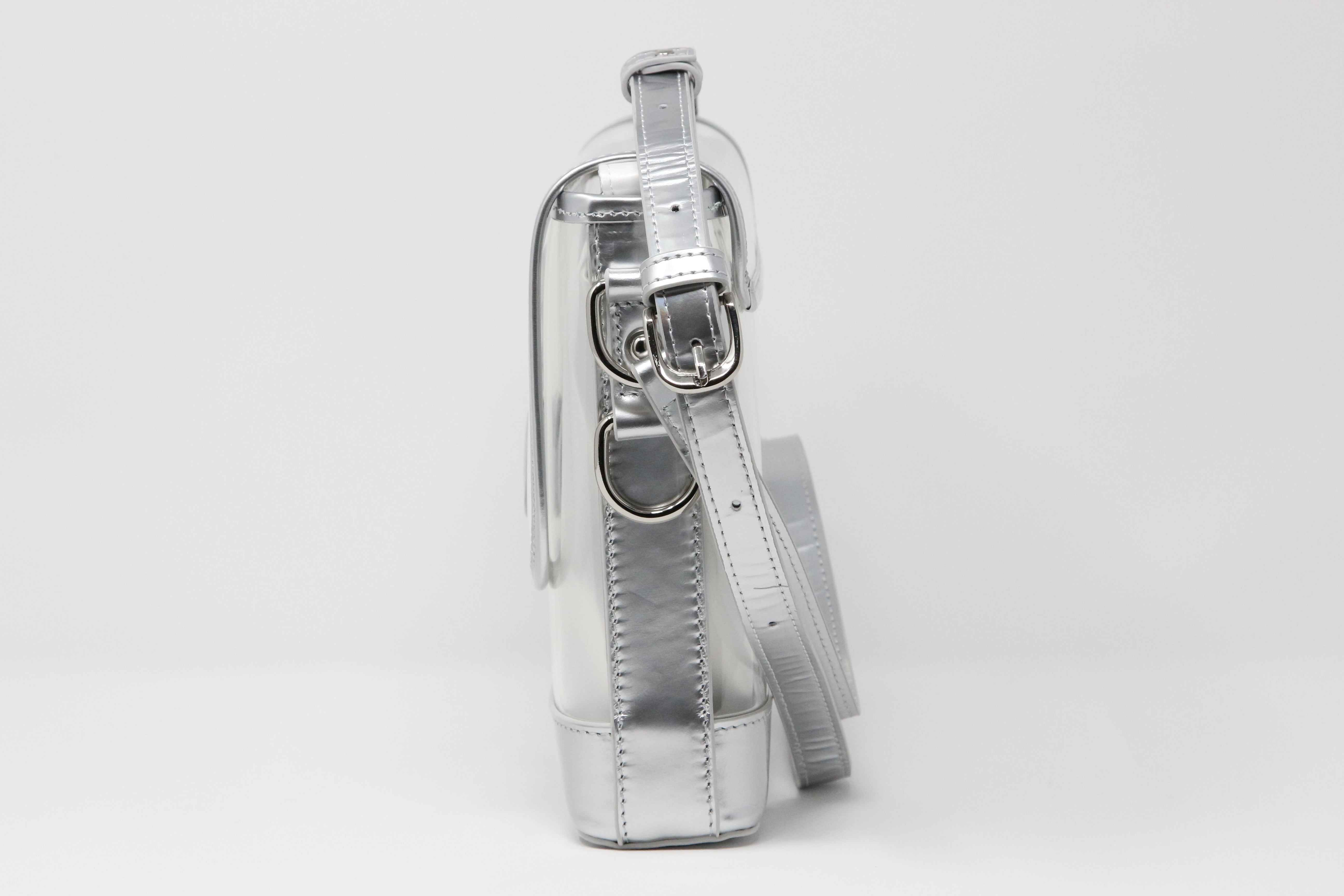 Memo - Silver Holographic Patent Leather – Dominie Luxury