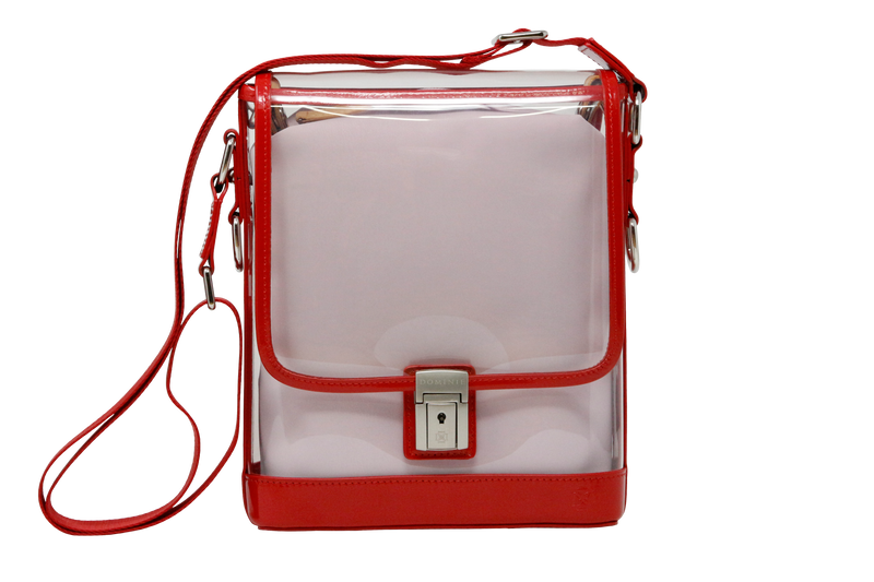 Messenger Red Holographic Patent Leather Bundle
