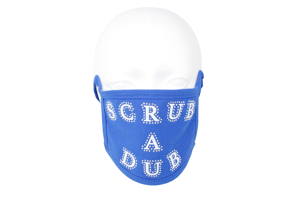 Blue Mask with Scrub a Dub